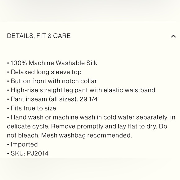 Eberjey Inez Washable Silk Long PJ Set - Picture 5 of 7